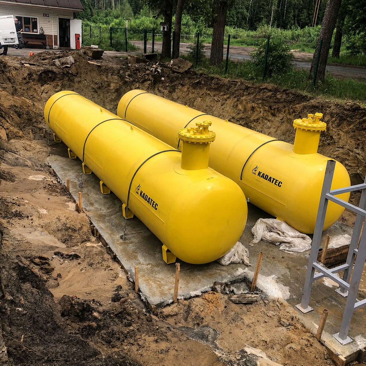 Газгольдеры с высокой горловиной